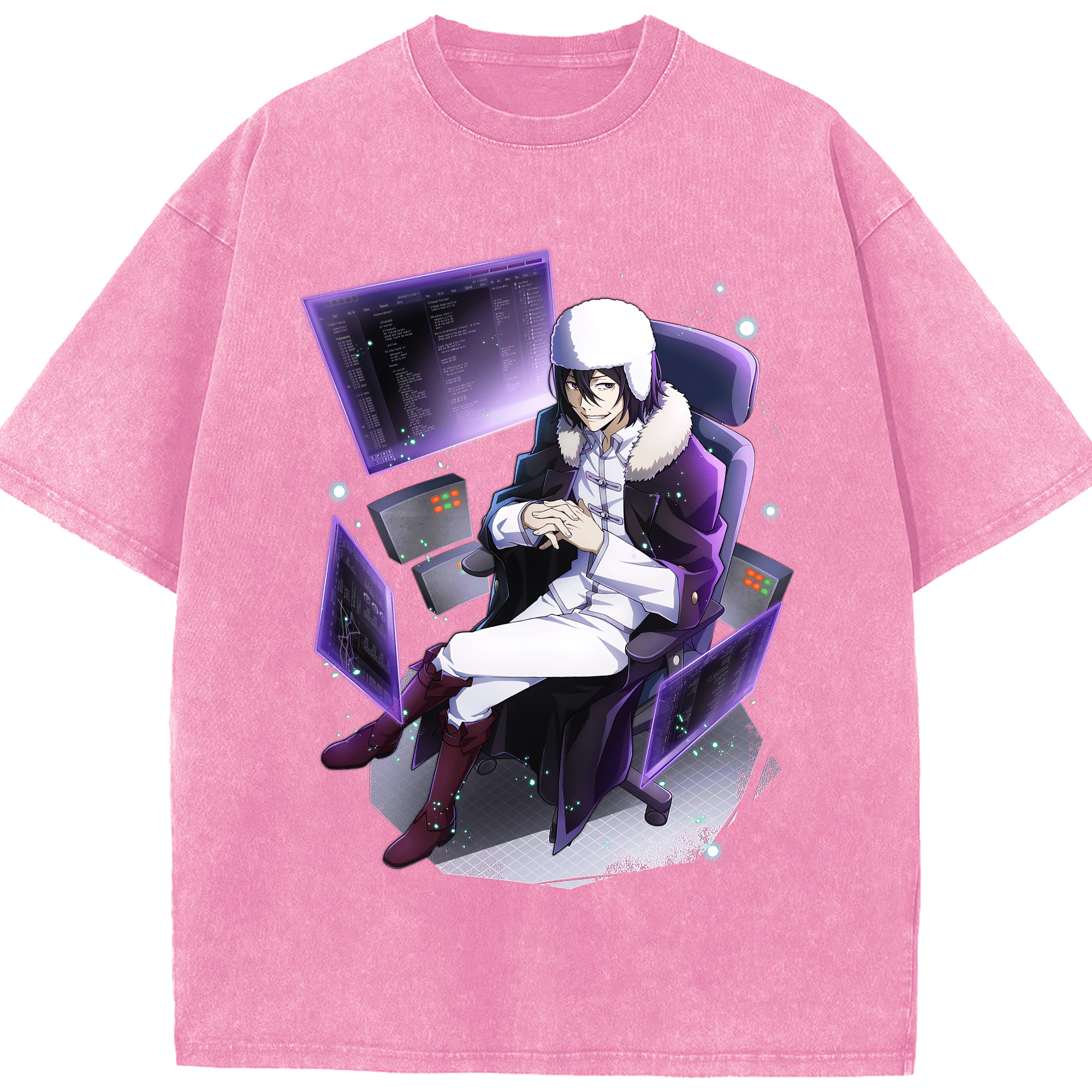 （画像用） 文豪ストレイドッグス Bungo Stray Dogs 綿100% ヴィンテージ風 半袖Tシャツ（フロントプリント）